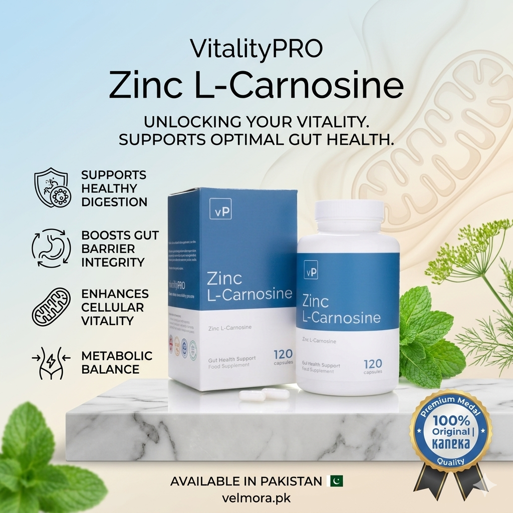 Vp Vitality Pro Zinc L-carnosine 37 Mg 120 Capsules In Pakistan thumbnail 2