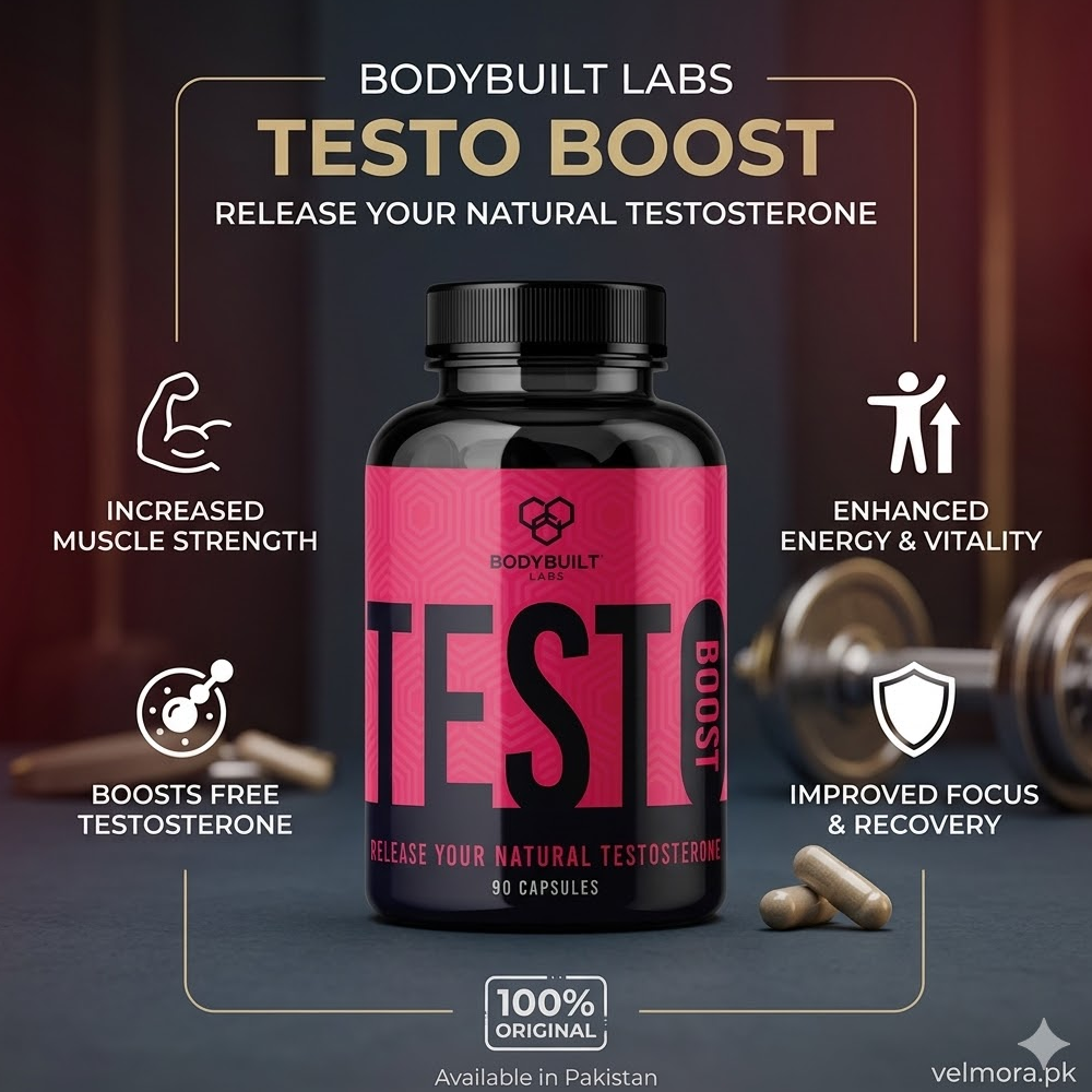 Bodybuilt Labs Testo Boost 90 Capsules In Pakistan thumbnail 2