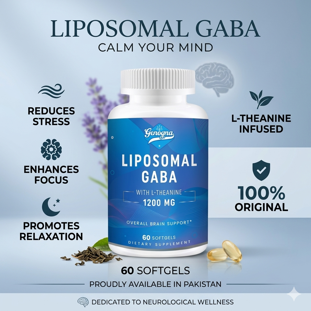 Genogna Liposomal GABA with L-Theanine Supplement 1200mg thumbnail 2