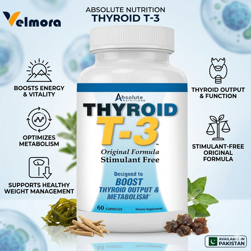 Absolute Nutrition Thyroid T-3 60 Capsules In Pakistan thumbnail 2
