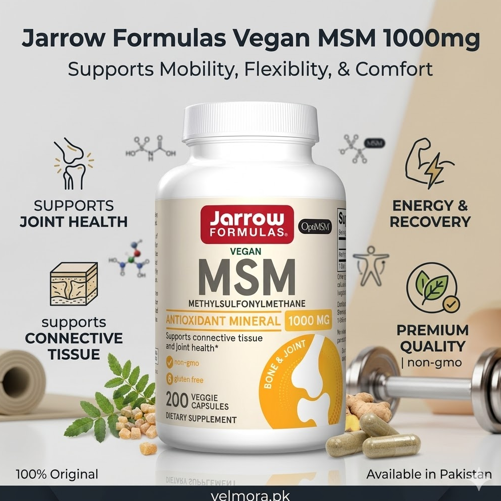 Jarrow Formulas Vegan Msm 1000mg 200 Veggie Capsules In Pakistan thumbnail 2