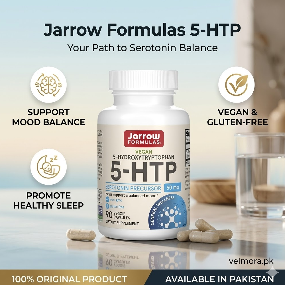 Jarrow Formulas 5-HTP 50mg 90 Veggie Capsules in Pakistan thumbnail 2