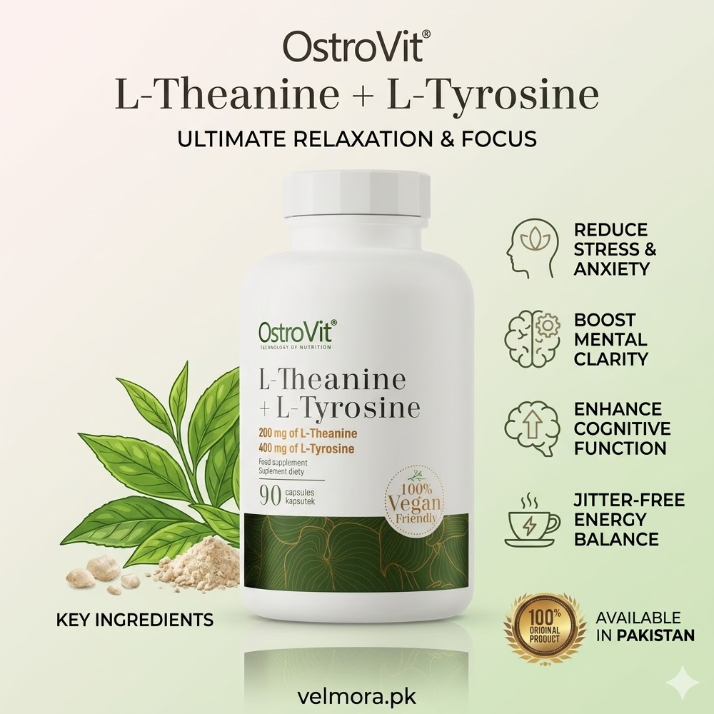 Ostro Vit L-theanine + L-tyrosine Vege 90 Capsules In Pakistan thumbnail 2