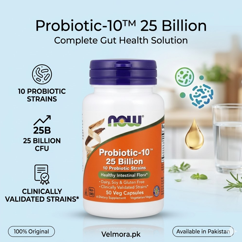 Now Foods Probiotic-10 25 Billion 50 Veg Capsules In Pakistan thumbnail 2