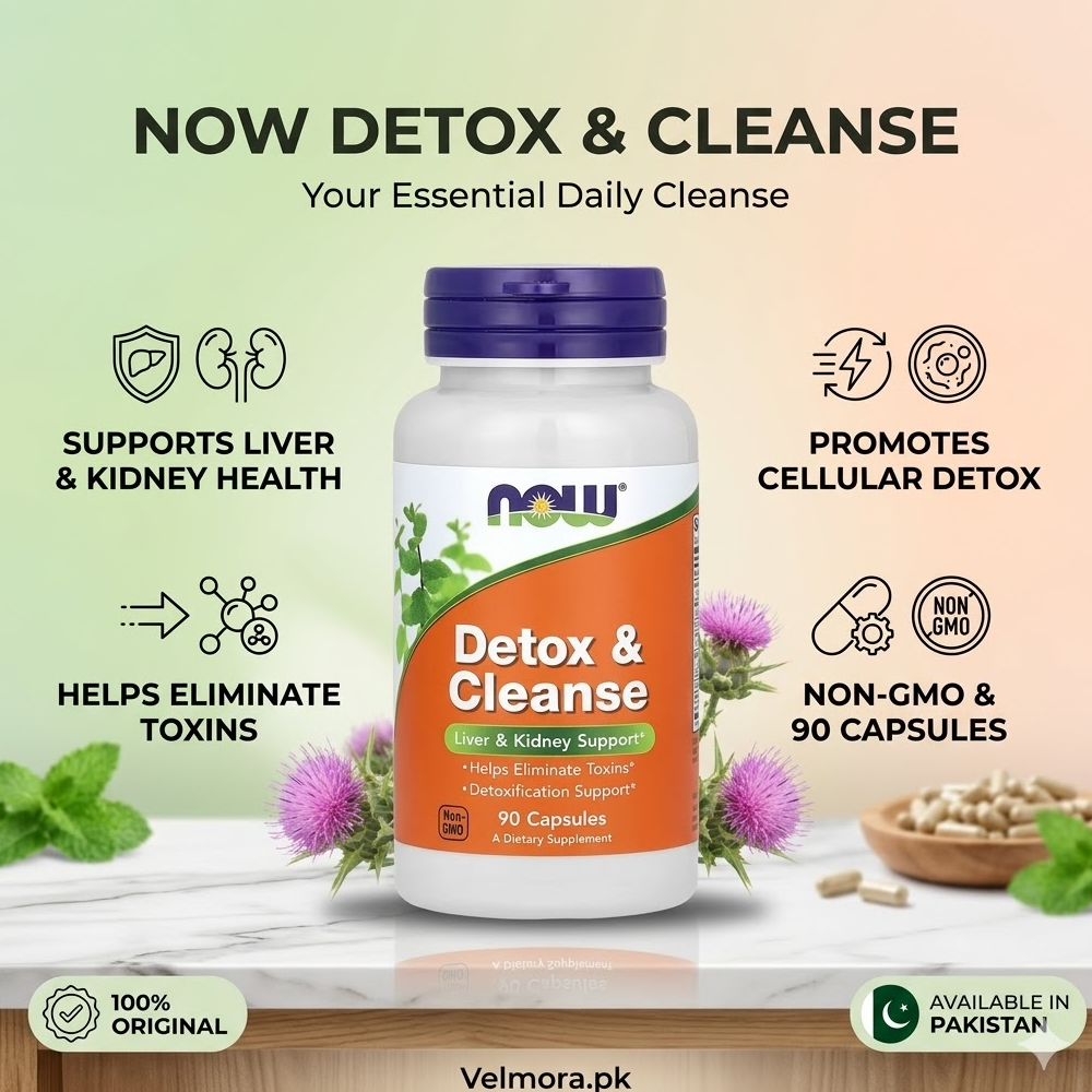 Now Foods Detox & Cleanse 90 Capsules In Pakistan thumbnail 2