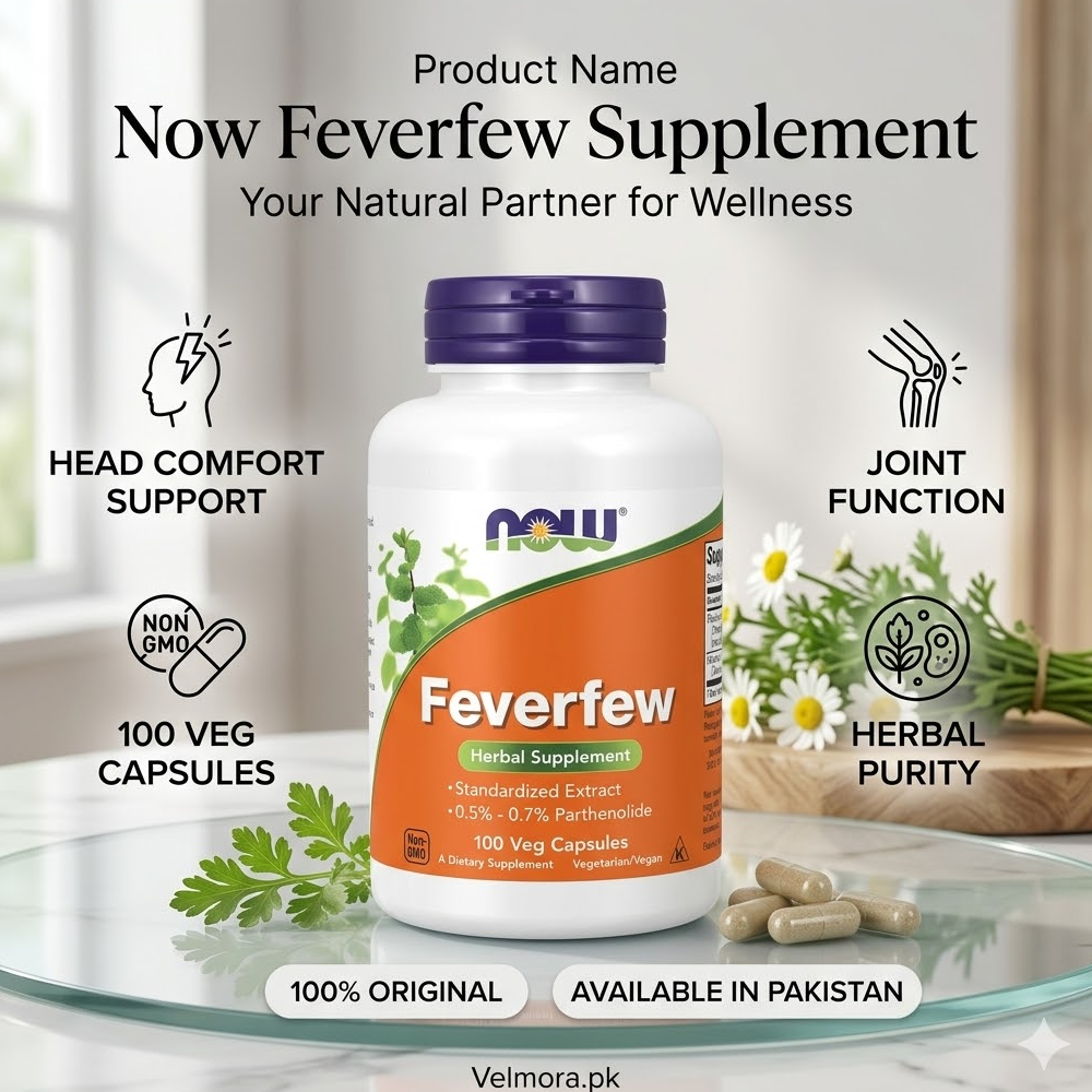 Now Foods Feverfew 100 Veg Capsules In Pakistan thumbnail 2
