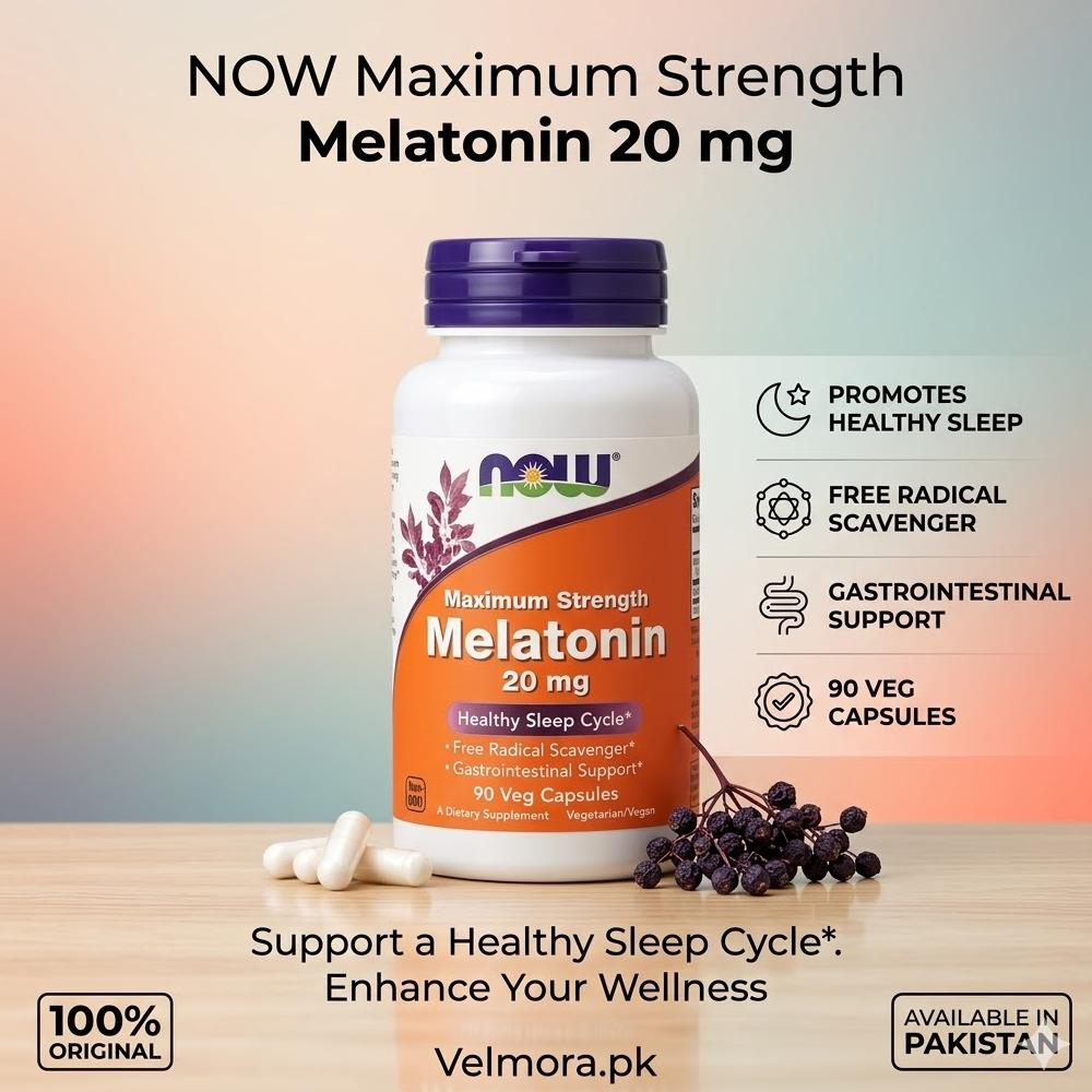 Now Foods Melatonin 90 Veg Capsules In Pakistan thumbnail 2
