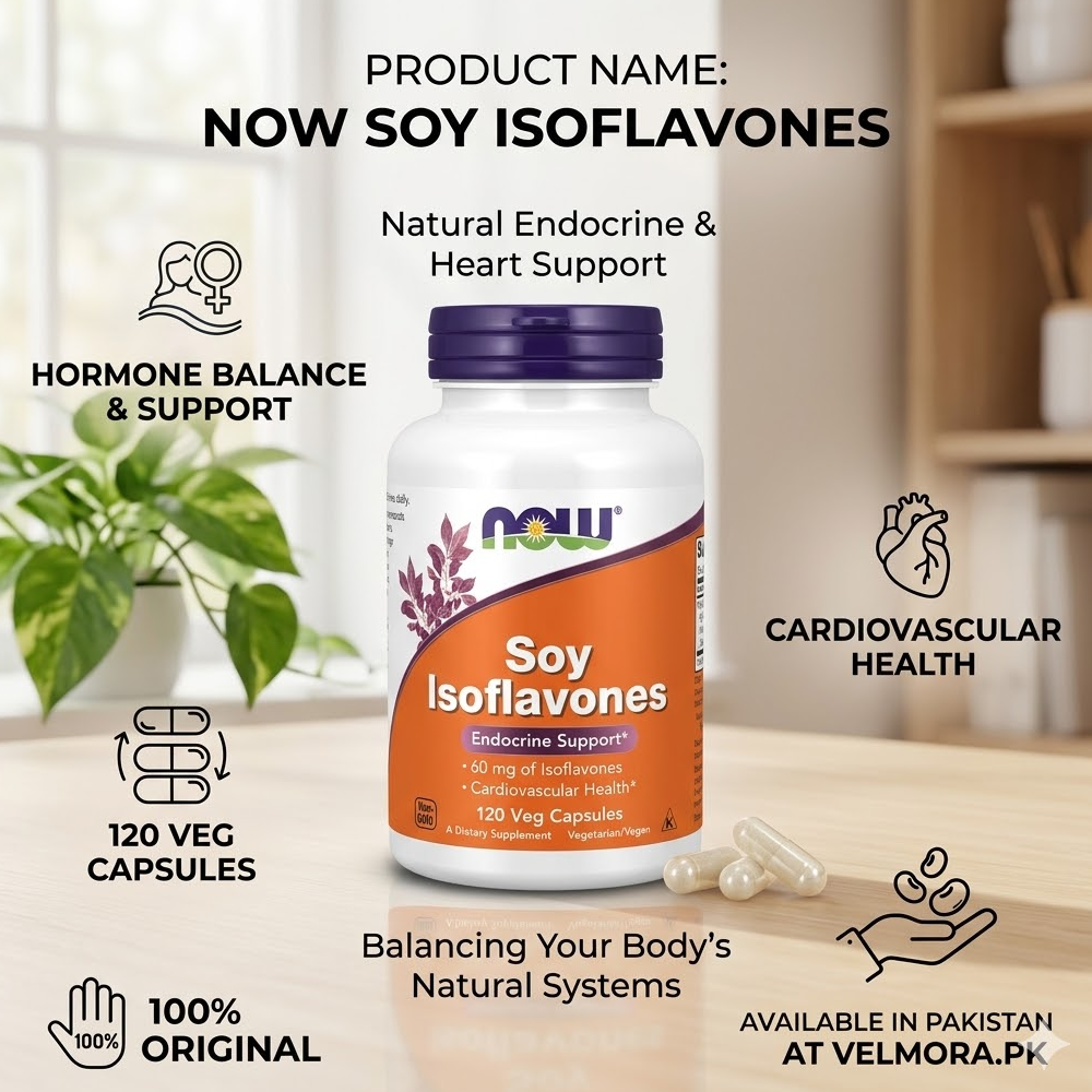 Now Foods Soy Isoflavones 120 Veg Capsules In Pakistan thumbnail 2