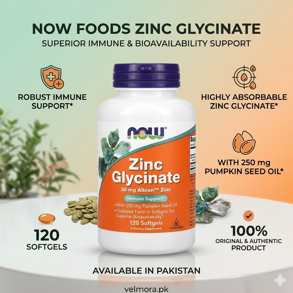 NOW Foods Zinc Glycinate Softgels in Pakistan thumbnail 2