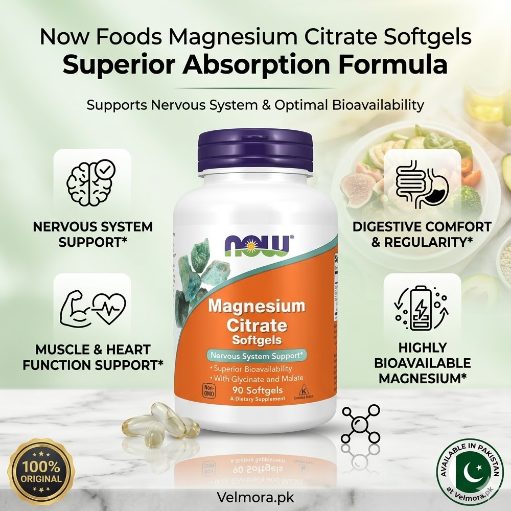 NOW Foods Magnesium Citrate 133 mg Softgels in Pakistan thumbnail 2