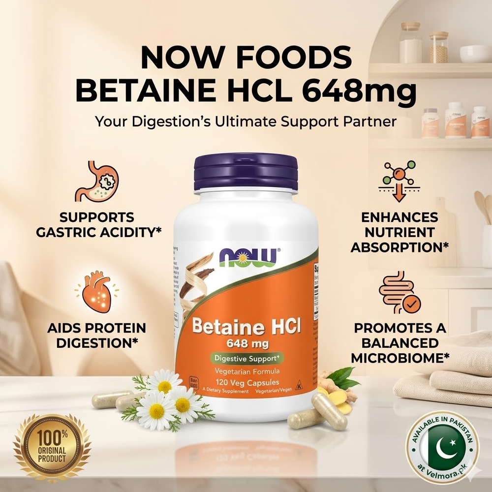 Now Foods Betaine Hcl Veg Capsules In Pakistan thumbnail 2
