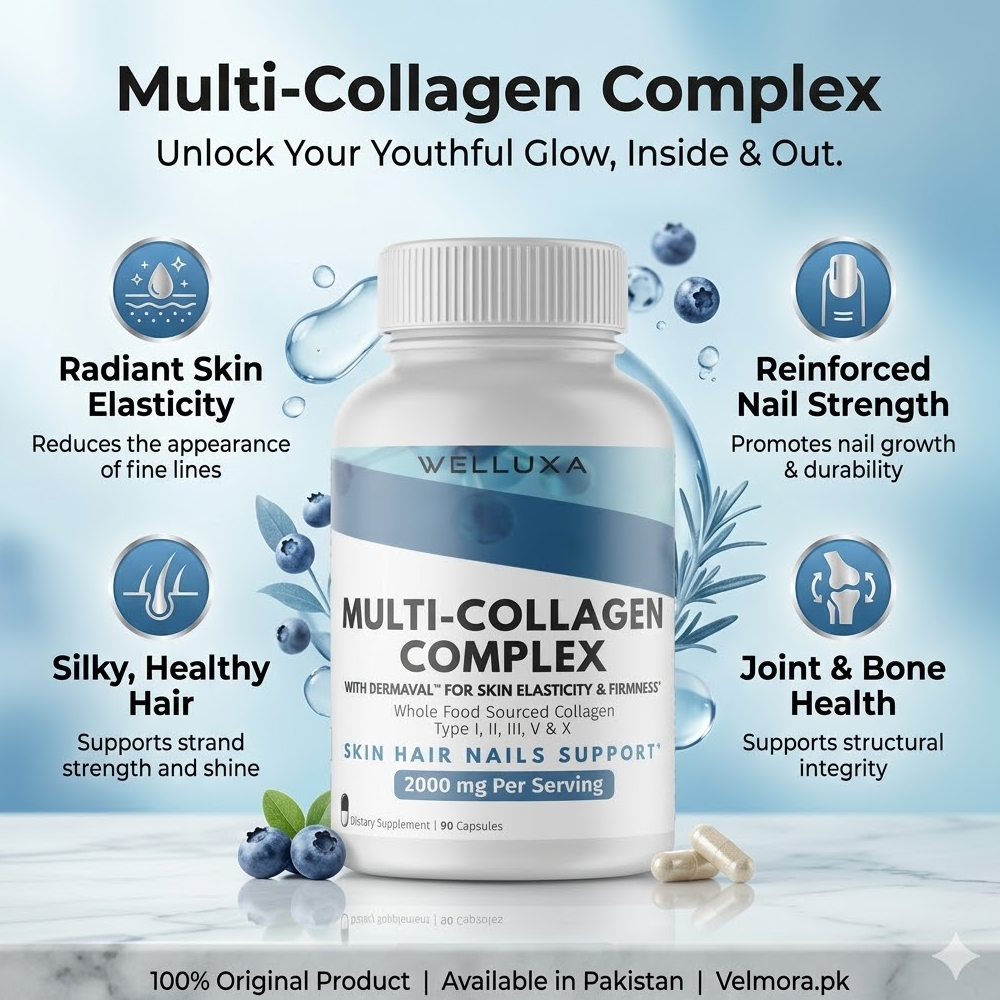 Welluxa Multi-Collagen Peptide Capsules in Pakistan thumbnail 2