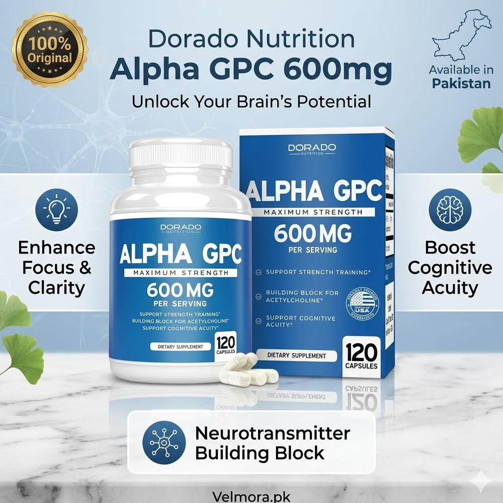 Alpha Gpc 600mg Capsules 120 Count Brain Support In Pakistan thumbnail 2