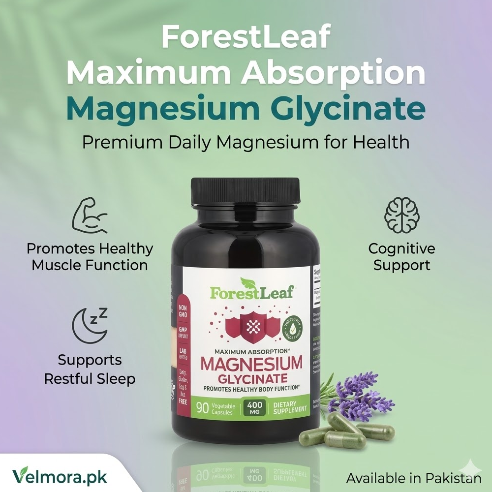 Forest Leaf Magnesium Glycinate 133.3mg Vegetable Capsules thumbnail 2