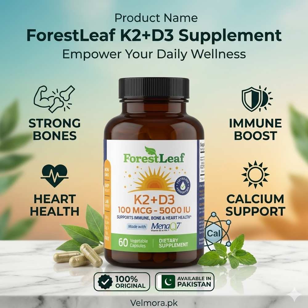 Forest Leaf K2 + D3 100mcg 5000 Iu Capsules In Pakistan thumbnail 2