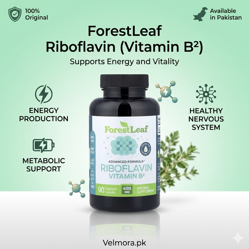 Forest Leaf Riboflavin Vitamin B2 400mg Capsules In Pakistan thumbnail 2