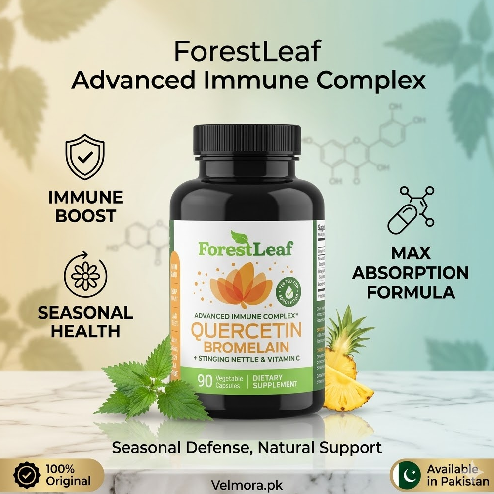 Forest Leaf Quercetin Bromelain + Stinging Nettle & Vitamin C Capsules thumbnail 2