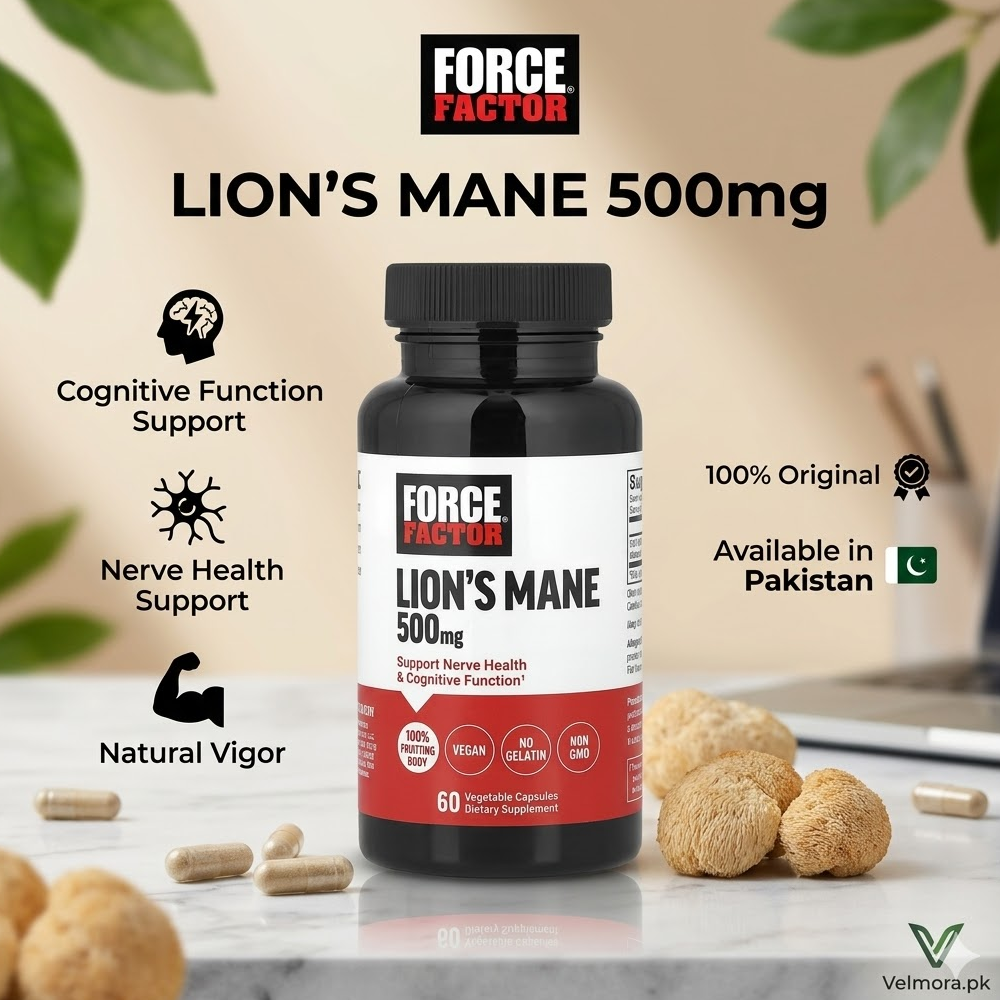 Force Factor Lion's Mane 500mg Vegetable Capsules thumbnail 2