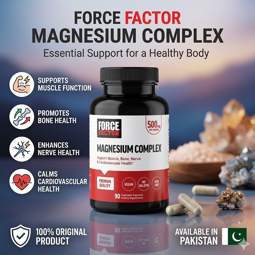 Force Factor Magnesium Complex 500 Mg Capsules In Pakistan thumbnail 2
