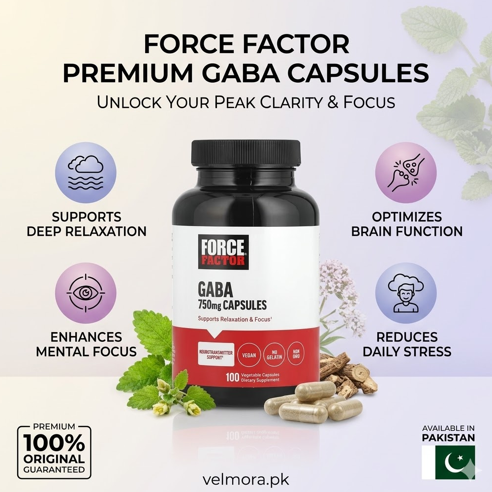 Force Factor Gaba 750mg Vegetable Capsules In Pakistan thumbnail 2