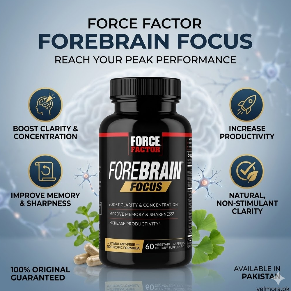 Force Factor Forebrain® Focus Vegetable Capsules In Pakistan thumbnail 2
