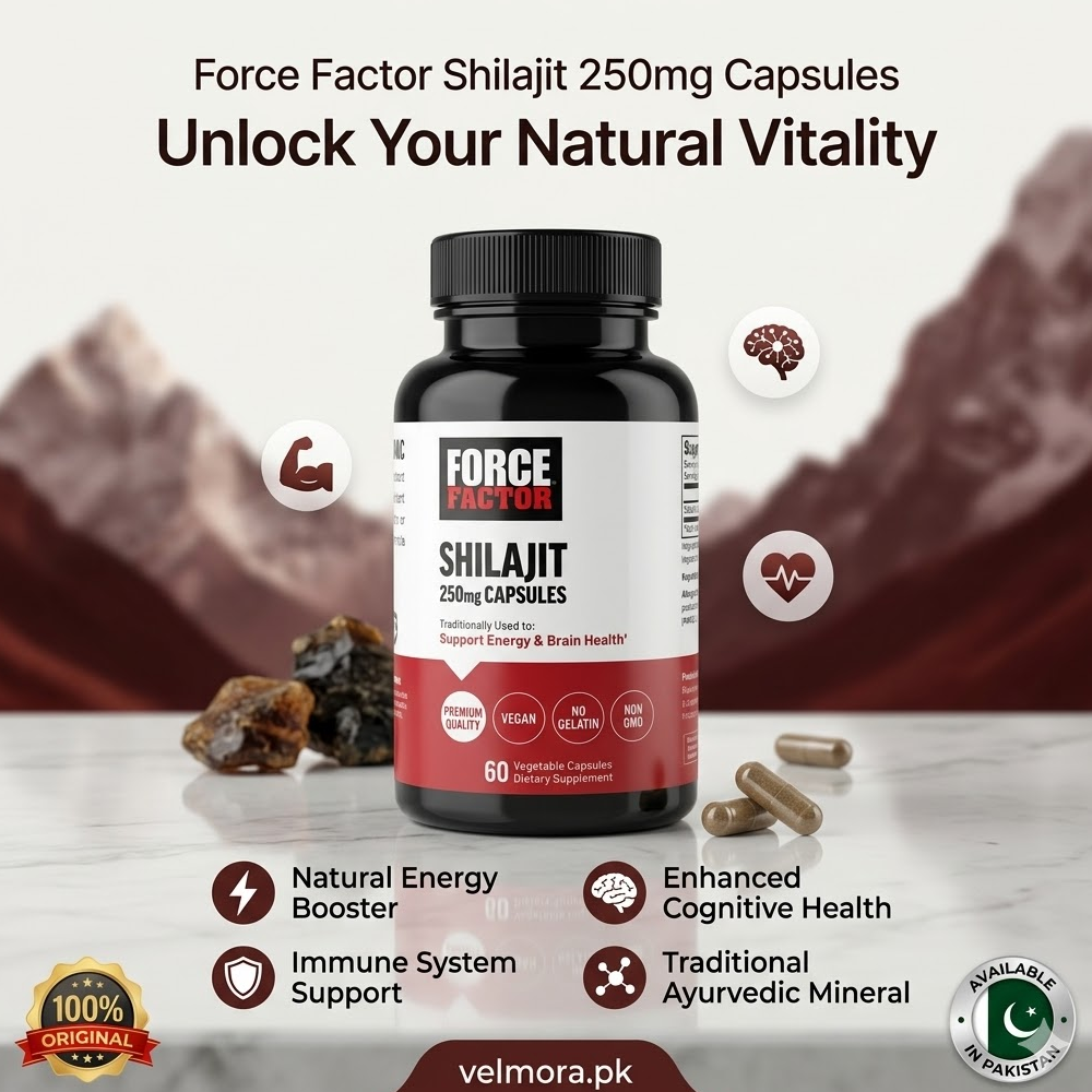 Force Factor Shilajit 250mg Vegetable Capsules In Pakistan thumbnail 2