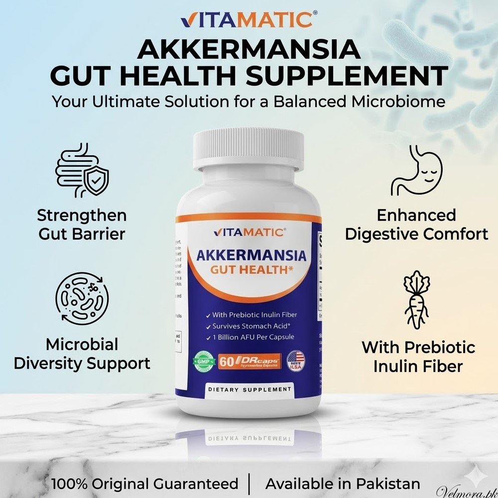 Vitamatic Akkermansia Muciniphila Gut Health Dr Capsules In Pakistan thumbnail 2