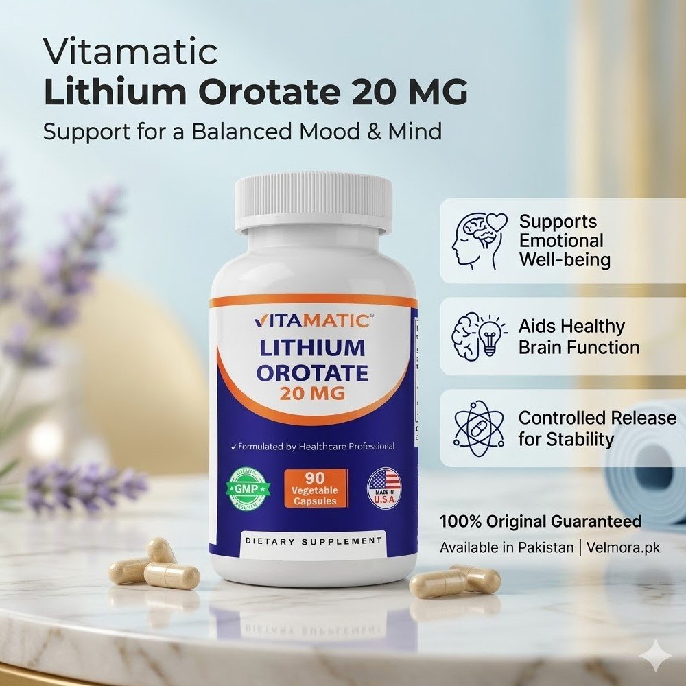 Vitamatic Lithium Orotate 20mg Capsules In Pakistan thumbnail 2