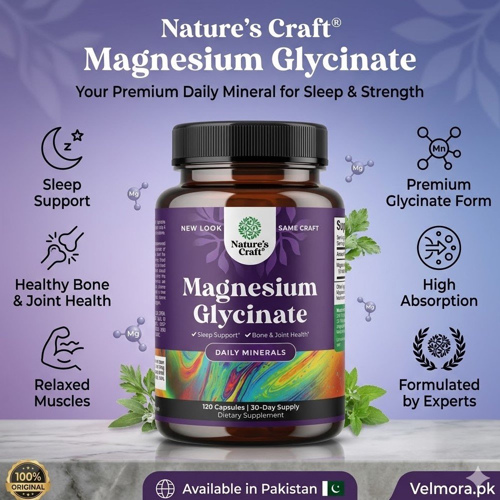 Nature's Craft Magnesium Glycinate 100mg Capsules thumbnail 2