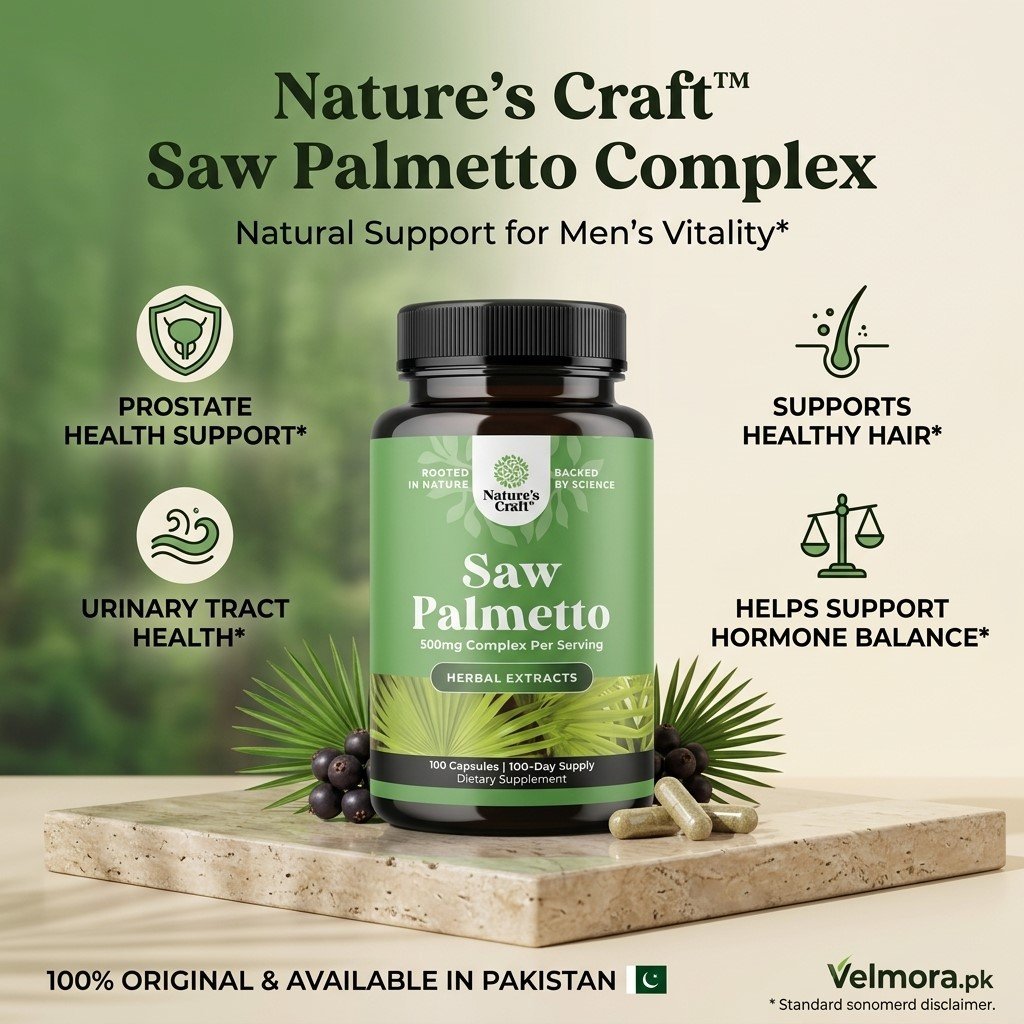 Nature's Craft Saw Palmetto 500mg Capsules thumbnail 2