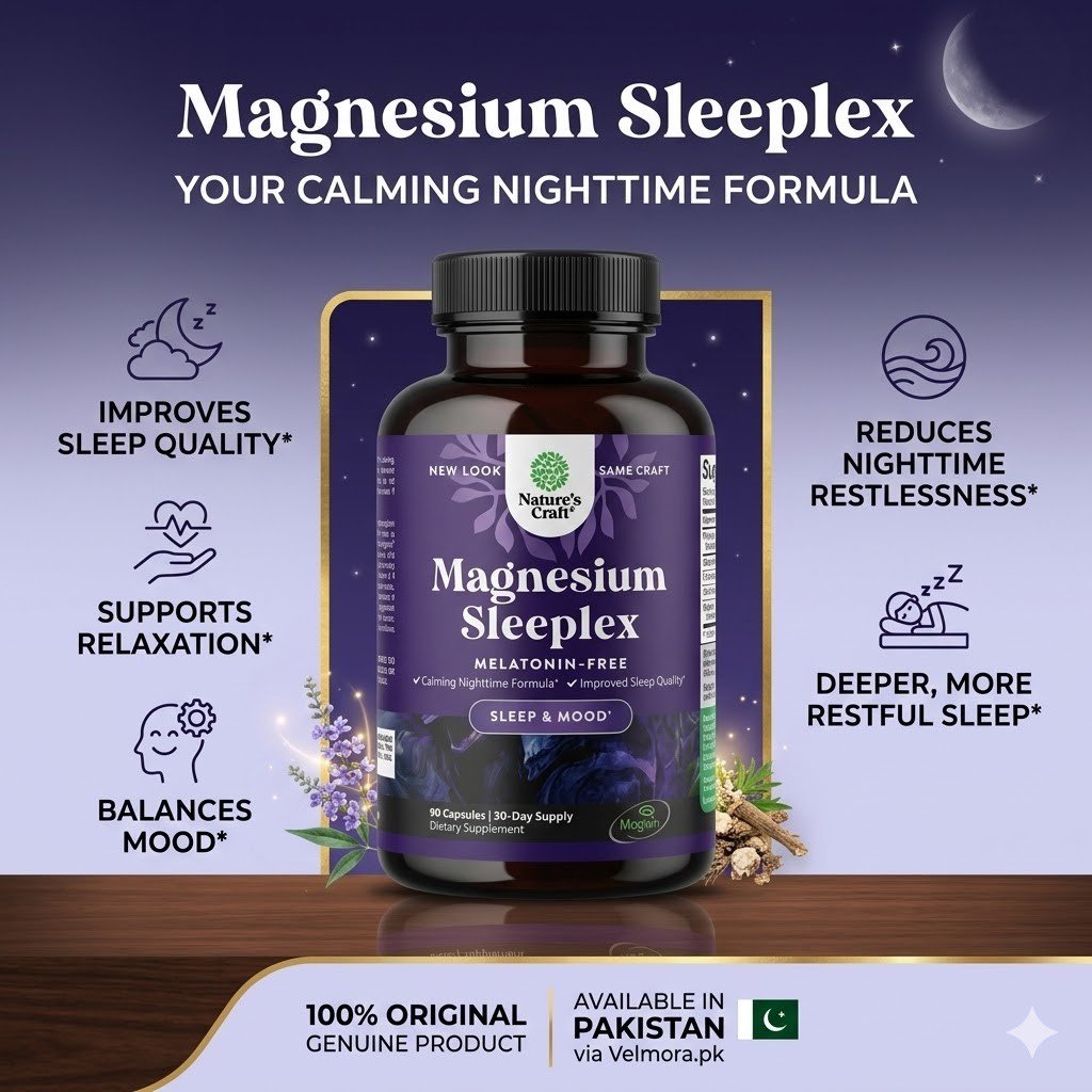 Nature's Craft Magnesium Sleeplex Melatonin-Free Capsules thumbnail 2