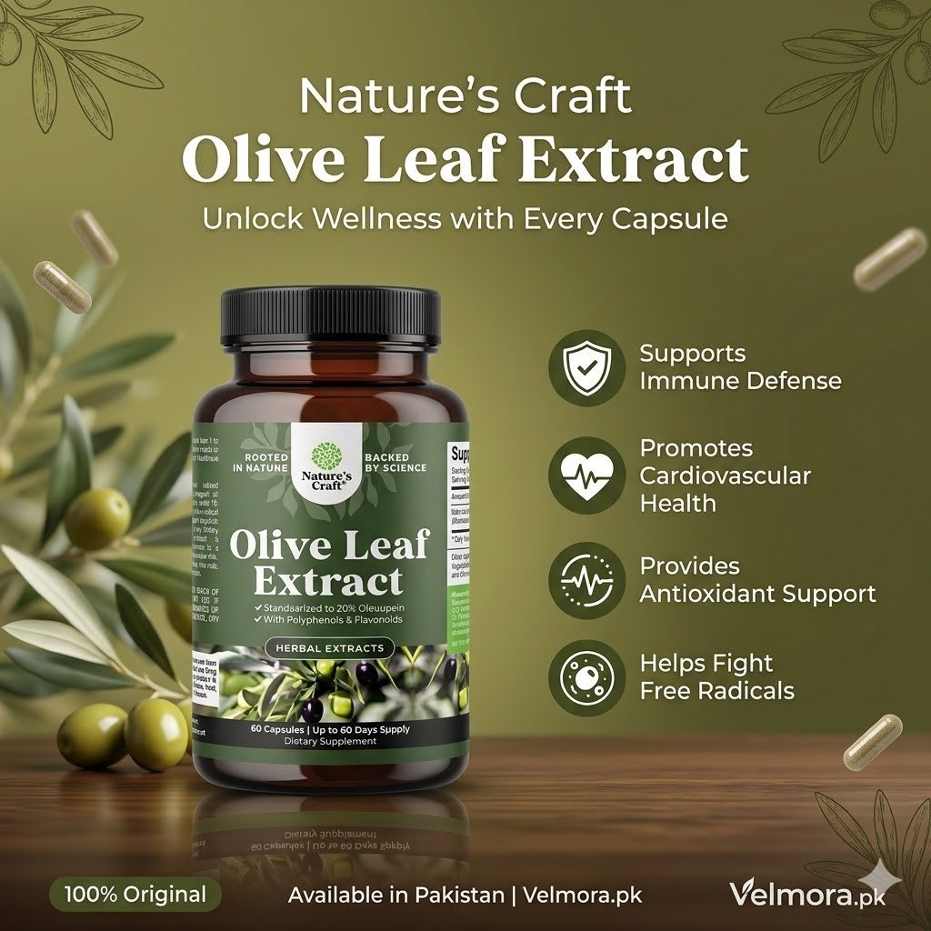 Nature's Craft Olive Leaf Extract 750mg Capsules thumbnail 2