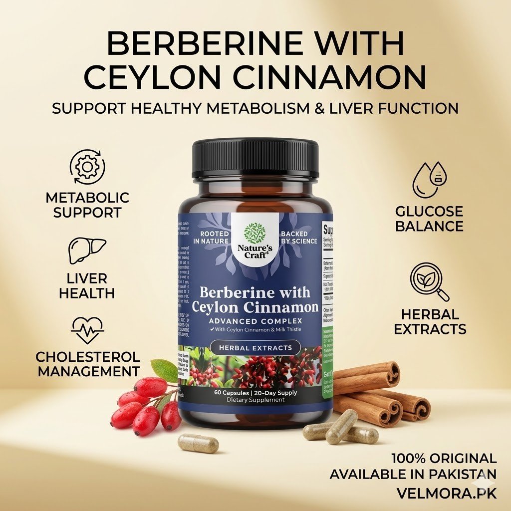 Nature's Craft Berberine with Ceylon Cinnamon Capsules thumbnail 2