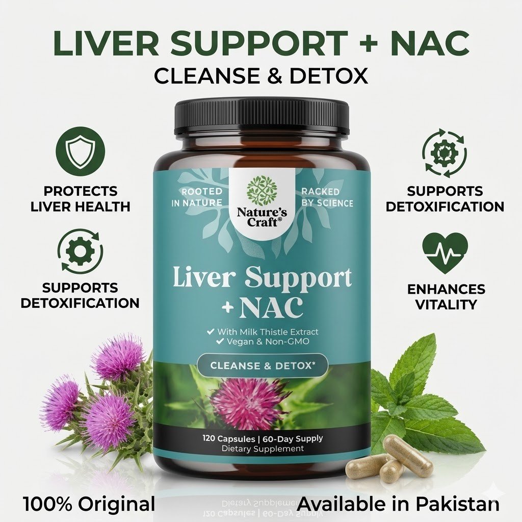 Nature's Craft Liver Support + NAC Capsules thumbnail 2