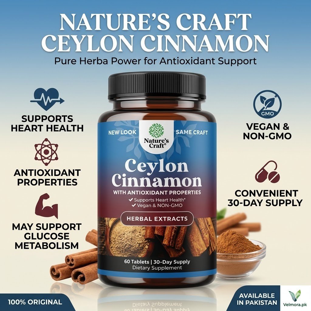 Nature's Craft Ceylon Cinnamon 500mg Tablets thumbnail 2