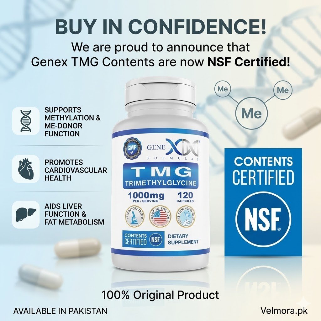 Genex TMG Trimethylglycine 1000mg Capsules thumbnail 2
