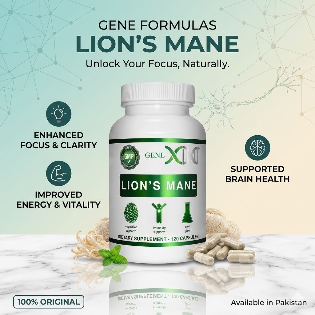 Genex Lion's Mane 1000mg Capsules thumbnail 2