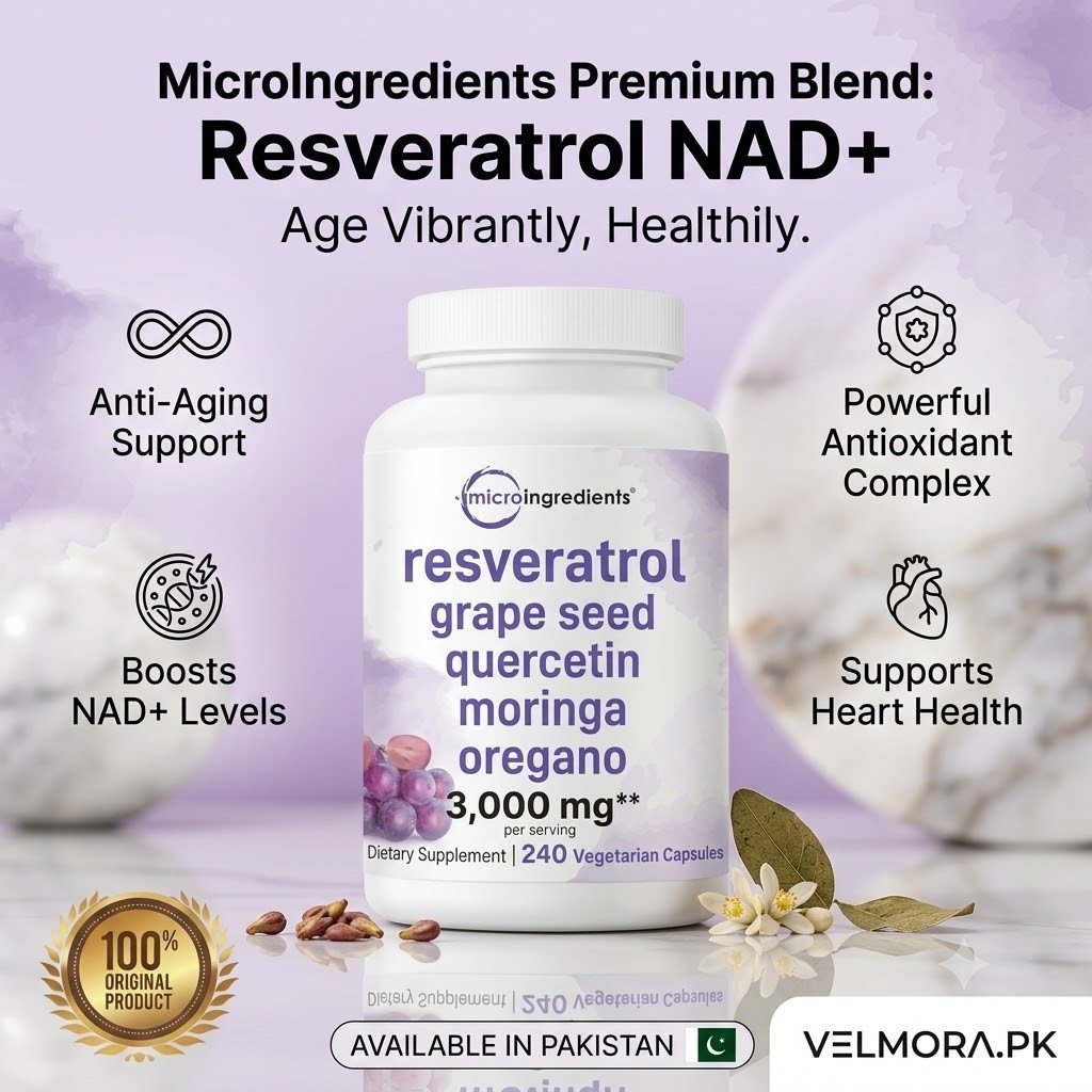Micro Ingredients Resveratrol 3000mg Veggie Capsules thumbnail 2