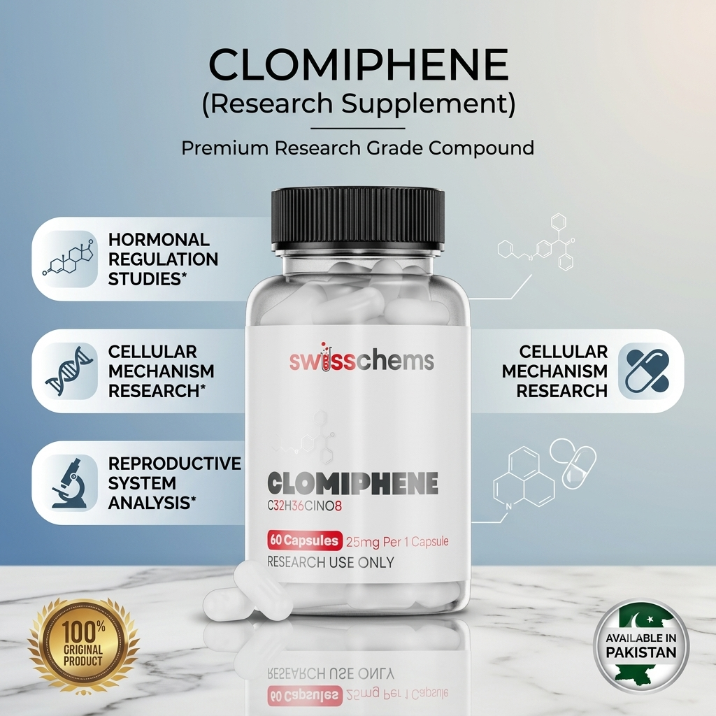 SwissChems clomiphene, 25mg Capsules In Pakistan thumbnail 2