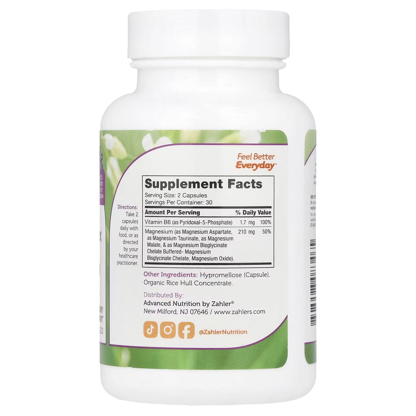 Zahler Magnesium Complex 60 Capsules thumbnail 2
