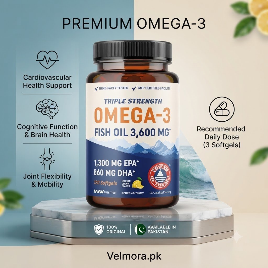 Triple Strength Omega 3 Fish Oil 3600mg Softgels thumbnail 2