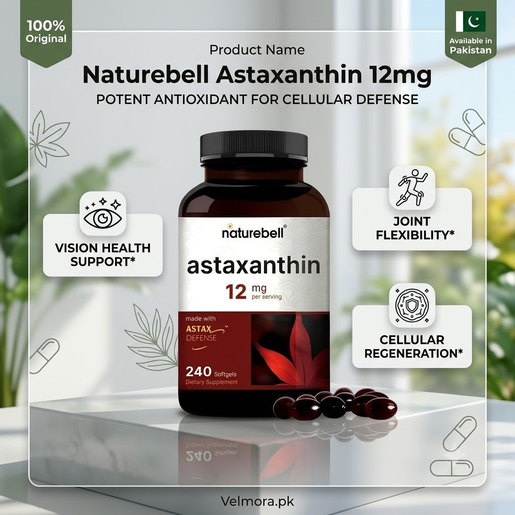 Nature Bell Astaxanthin 12mg 240 Softgels in Pakistan thumbnail 2