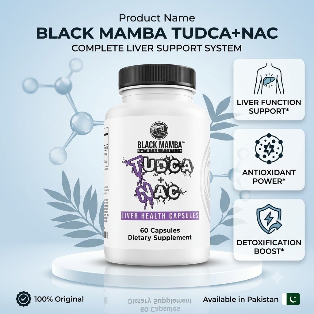 Black Mamba TUDCA + NAC 60 Capsules in Pakistan thumbnail 2