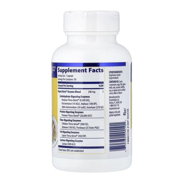 Enzymedica Digest Basic® 90 Capsules in Pakistan thumbnail 2