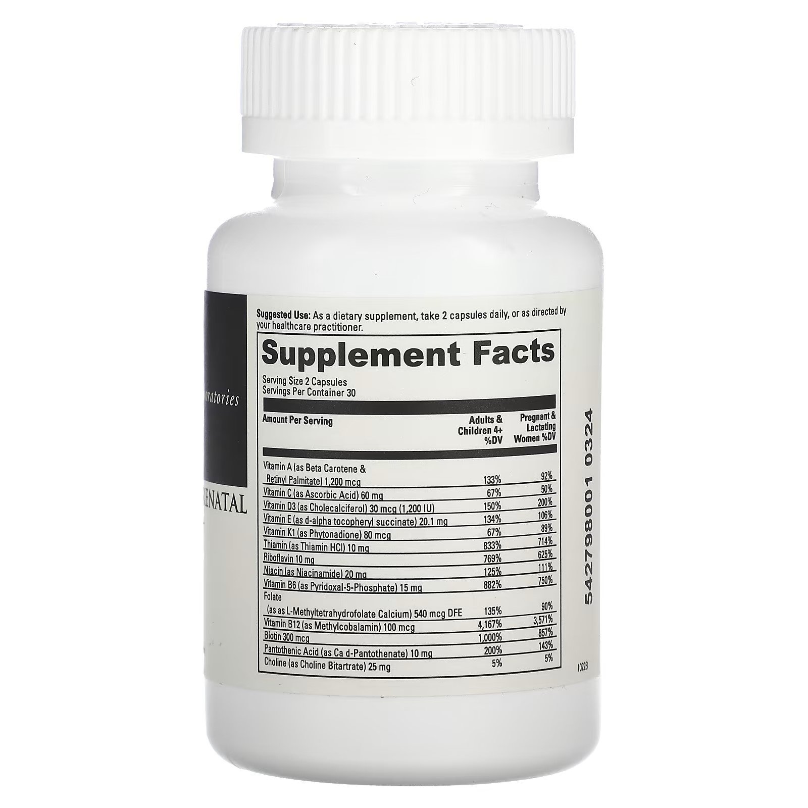 DaVinci Laboratories Daily Best Prenatal with Probiotics 60 Capsules thumbnail 2