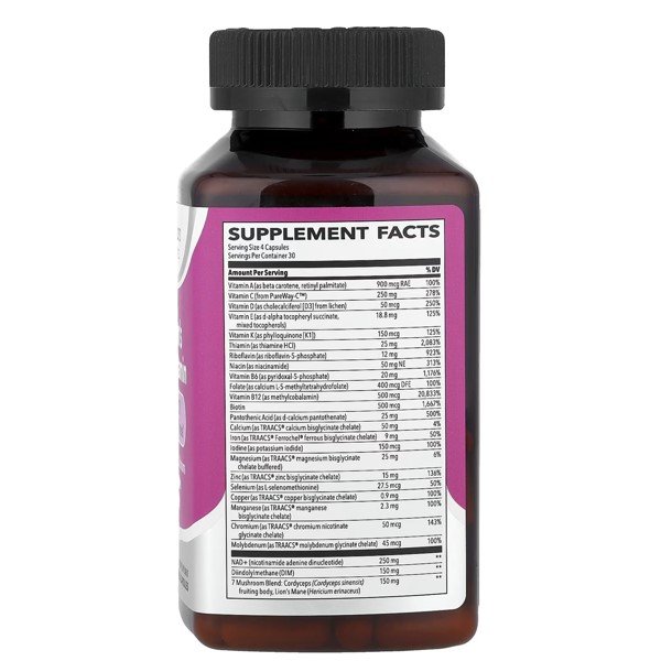 LifeSeasons Therapeutics Women’s Multivitamin High Potency 120 Veg Capsules thumbnail 2