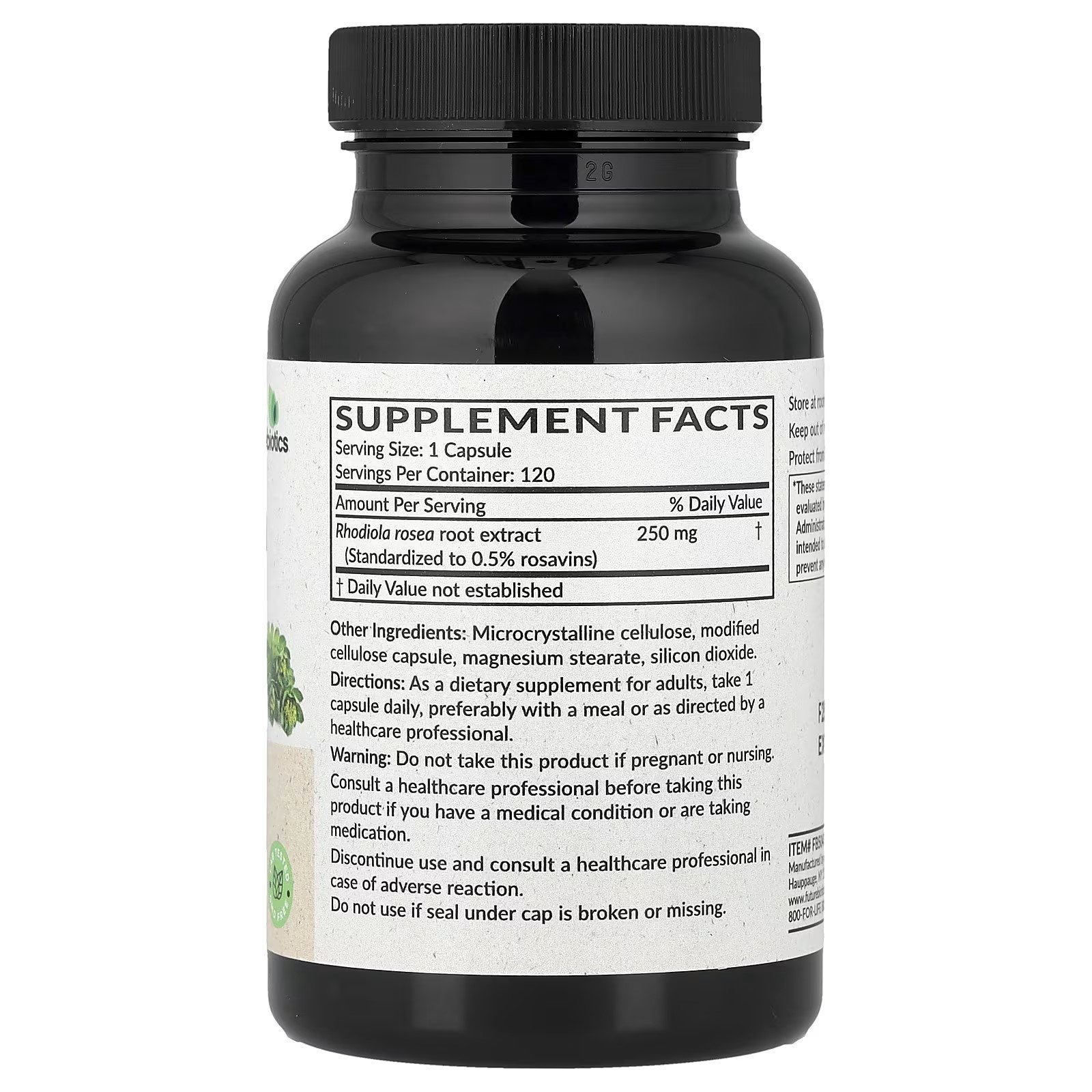 Futurebiotics Rhodiola Rosea 250 mg 120 Vegetarian Capsules in Pakistan thumbnail 2