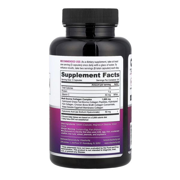 Vitauthority Multi Collagen Capsules+ 90 Capsules in Pakistan thumbnail 2