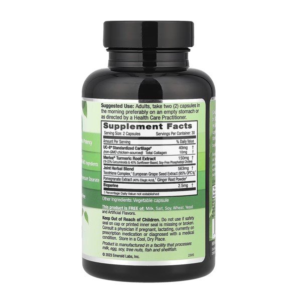 Emerald Laboratories UC-II® Joint Formula 60 Vegetable Caps in Pakistan thumbnail 2