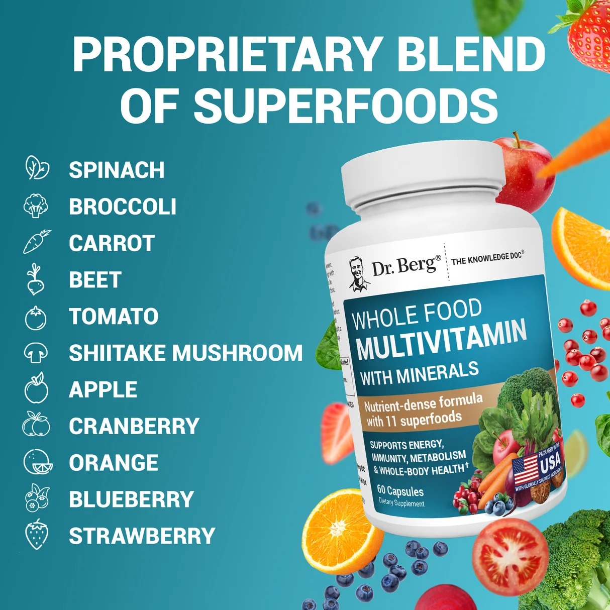 Dr. Berg Whole Food Multivitamin Capsules in Pakistan thumbnail 2